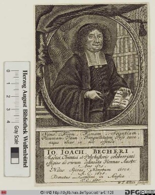 Bildnis Johann Joachim Becher