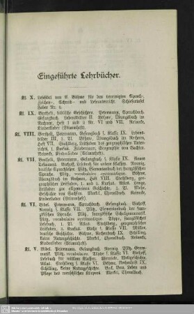 Eingeführte Lehrbücher