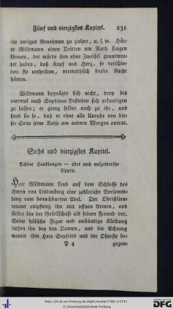 Sechs und vierzigstes Kapitel.