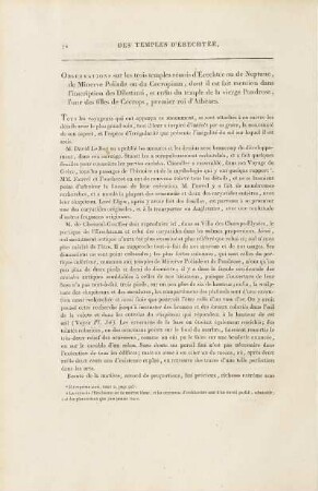 Observations sur les trois temples réunis d'Érechtées ou de Neptune, ...