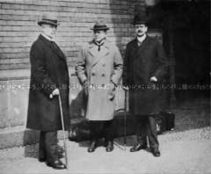 Rückkehr der deutschen Waffenstillstands-Delegation aus Spa