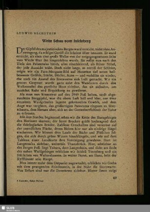 Weite Schau vom Inselsberg
