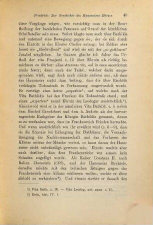 Zur Geschichte des Hausmeiers Ebruin : Die Vitae s. Leodegarii