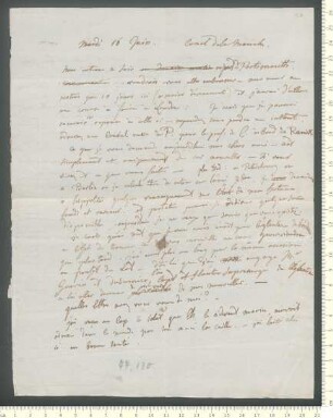 Brief von Adelbert von Chamisso an Charles de Chamisso