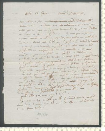 Brief von Adelbert von Chamisso an Charles de Chamisso