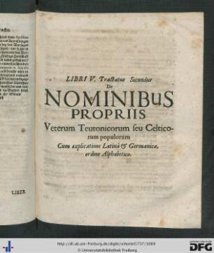 Tractatus Secundus.