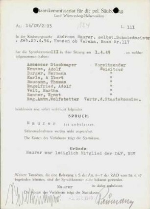 Maurer, Andreas