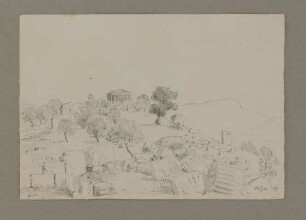 Agrigento, Tempel der Concordia (frontal, fern)