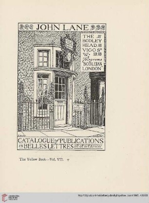 List of Books in Belles Lettres published by John Lane