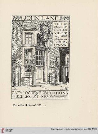 List of Books in Belles Lettres published by John Lane