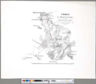 Croquis des Reuster Berges und der umliegenden Gegend