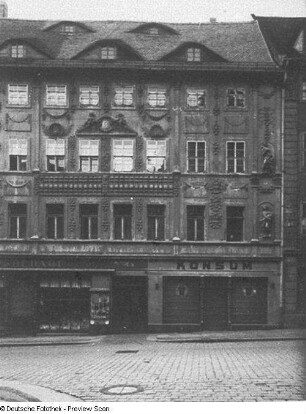 Bautzen, Innere Lauenstraße 6. Wohnhaus mit Laden (1709/1720). Straßenansicht (rechter Teil)