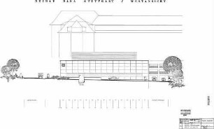 Stuttgart Hbf: Neubau der Basa, Ansicht von Westen Nebengeb.
