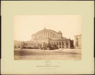 Anhalter Bahnhof, Berlin: Hauptfassade des Empfangsgebäudes zum Askanischen Platz