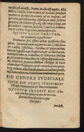 De Genere Iudiciali.