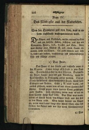 Das Nöthigste aus der Naturlehre
