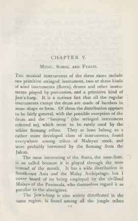 Chapter V. Music, songs, and feasts
