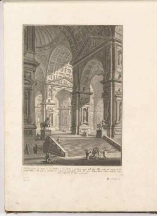Galleria grande di Statue (Große Skulpturengalerie), aus der Folge "Prima Parte di Architetture e Prospettive"