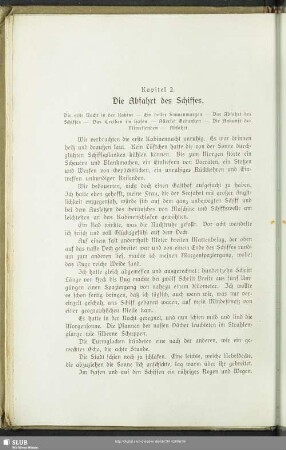 Kapitel 2. Die Abfahrt des Schiffes