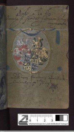 Georg Friedrich Graf von Hohenlohe, Eintrag und Wappen