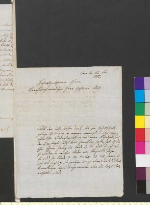 Brief von Schütz, Christian Gottfried an Goethe, Johann Wolfgang von