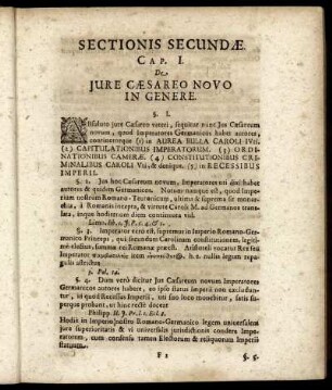 Sectionis Secundæ.