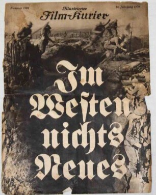 Titelblatt des "Illustrierten Film-Kuriers", 1930