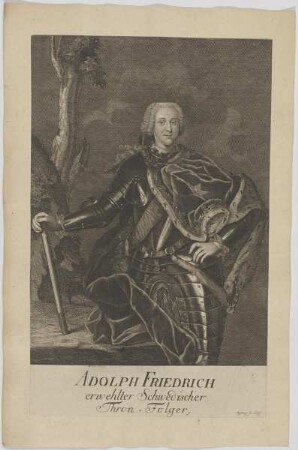 Bildnis des Adolph Friedrich, König von Schweden