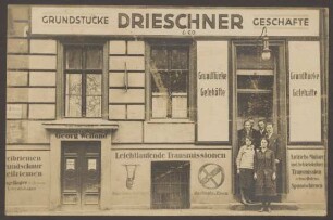 Ansichtskarte Grundstückshandel und Ingenieurbüro, Köpenicker Straße 26a