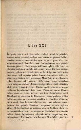Titi Livii historiarum Romanarum libri qui supersunt, 2,1. Libros a vicesimo primo ad vicesimum quintum continens