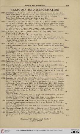 Religion und Reformation (Nr.2175-2276)