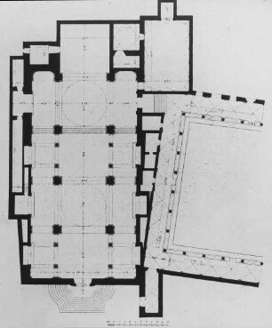 Arezzo, La Badia, Grundriss, früher Ss. Flora e Lucilla