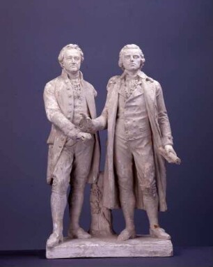 Entwurf zum Goethe-Schiller-Denkmal in Weimar
