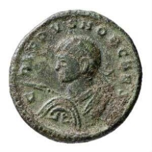 Münze, Follis, Aes 3, 320 n. Chr.