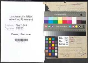 Entnazifizierung Hermann Drees , geb. 14.01.1905 (Sekretaer)