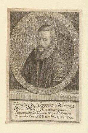 Volcherus Coiterus aus Groningen; gest. 1600