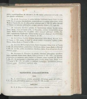 Professorum Extraordinariorum.