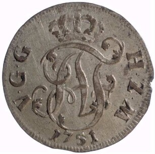 Münze, 1/12 Taler, 1751
