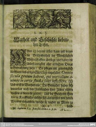 Warheit und Geschichte liebender Leser