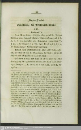 Fünftes Kapitel. Ermittelung des Renteneinkommens