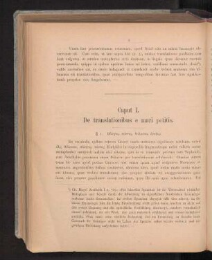 Caput I. De translationibus e mari petitis.