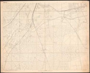 Wettbewerb Groß-Berlin 1910: Wettbewerbsunterlagen: Vermessungskarte mit Koordinatennetz 1:10000