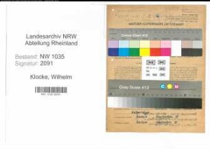 Entnazifizierung Wilhelm Klocke , geb. 03.08.1920 (Koksmeister)