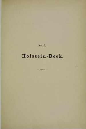 6. Holstein-Beck