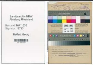 Entnazifizierung Georg Reifert , geb. 03.01.1907 (Schlosser)
