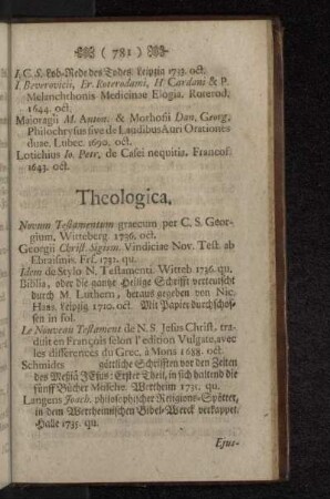 Theologica.