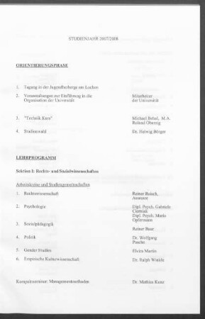 Inhalt: "Studienjahr 2007/2008"
