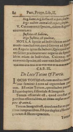 Cap. III. De Loco Totius [et] Partis.