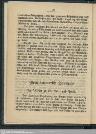 Bemerkenswerthe Bauwerke