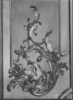 Potsdam, Stadtschloss, Konzertzimmer Friedrich II., R.: 10, Türdetail..